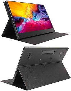 Portable Monitor 13.3in 1080P FHD USB C Laptop Monitor HDMI Computer Display, HDR IPS Gaming Monitor with Stand Cover, External Monitor for PS3 for PS4 for Xbox for Switch (US