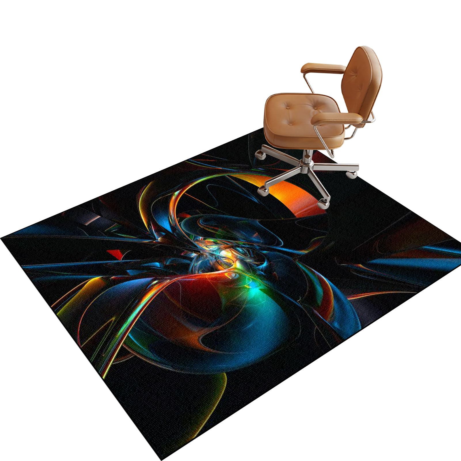 Hard Floor Protector Mat for Office Chair, Gaming Chair Mat for Carpeted Floor, Office Chair Mat for Hardwood Floor, Non-slip Desk Chair Mats, Computer Chair Rug for Home Office 160 x 180 cm