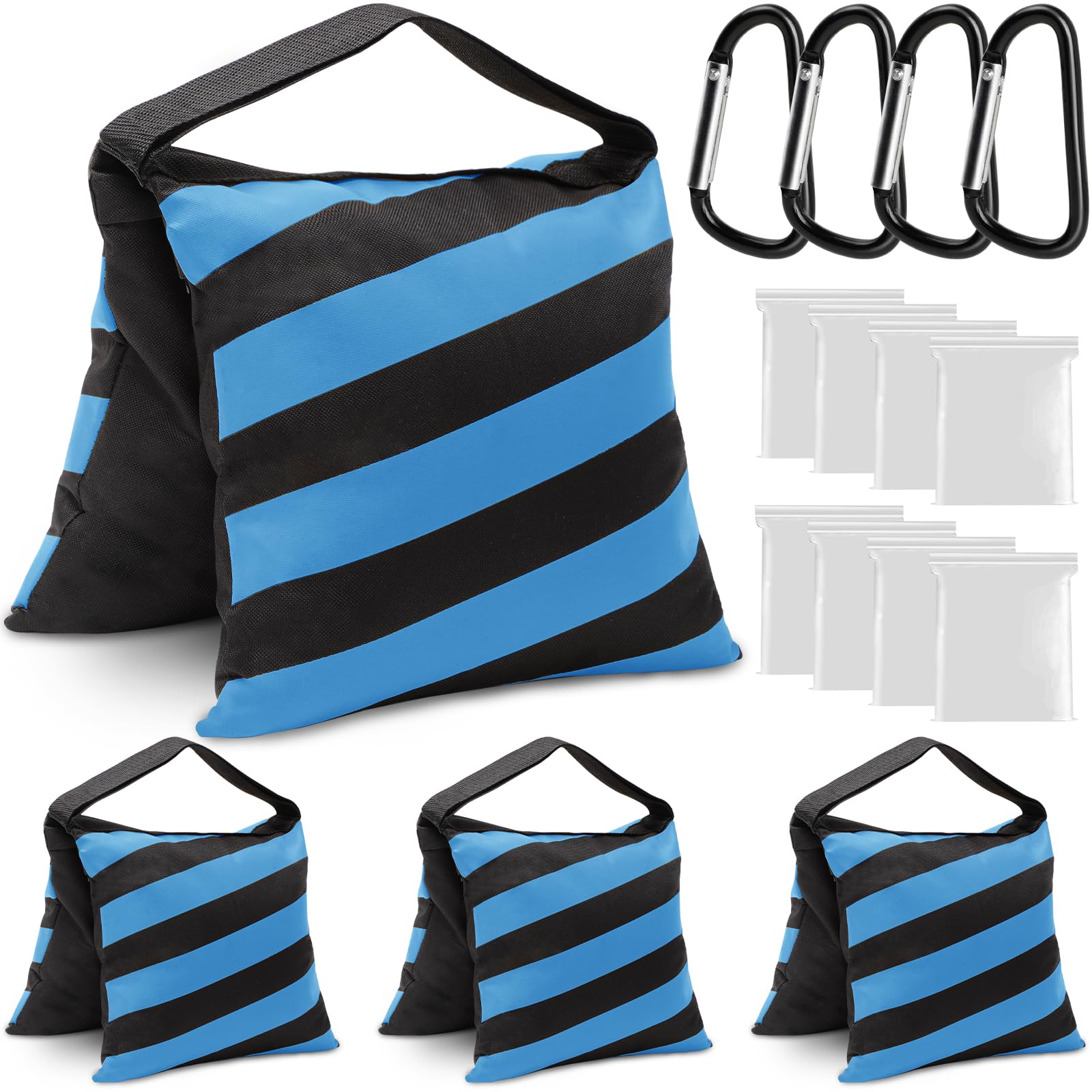 4 Packs Blue Sandbag Weight Bags for Light Photography Video Equipment