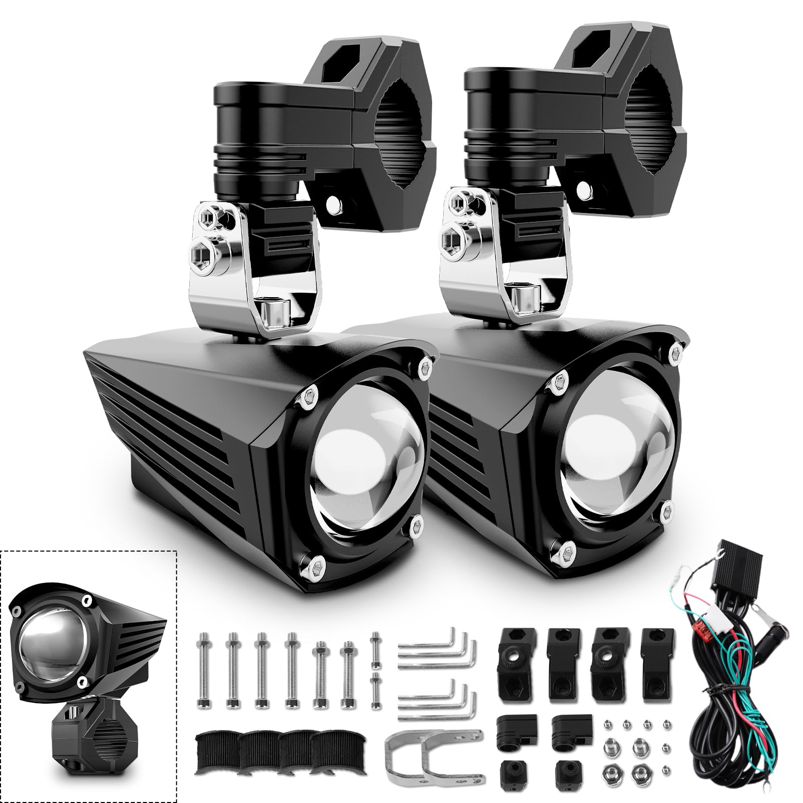 REALOVE Faros antiniebla LED para motocicleta