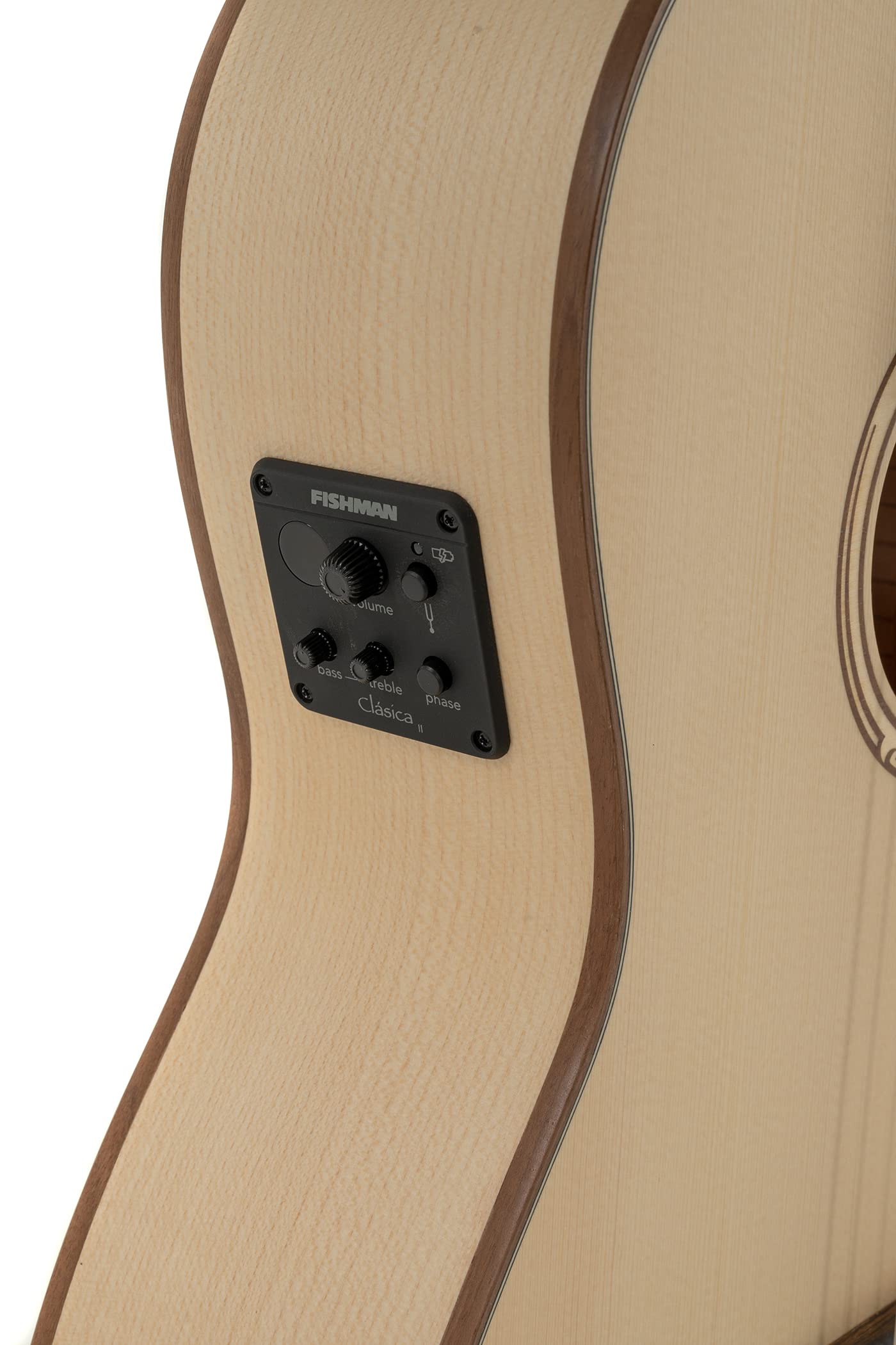 GEWA chitarra classica elettro-acustica Pro Natura Silver Samba - con cutaway - tavola armonica in abete massello - fondo/fasce in acero - pickup Fishman - colore naturale