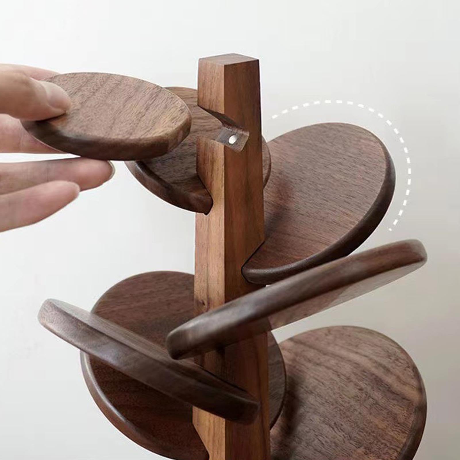 Set de Dessous-de-plat en Forme d'Arbre 8 Pièces Sous Verre avec Support | Sous Verre pour Boissons pour Cuisine Table Comptoir Salle à Manger Salon Plats Chauds Casserole Poêle Bol Théière