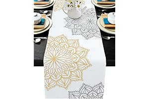 Vibrant Spring Table Runner: A Touch of Nature in 120 Inches