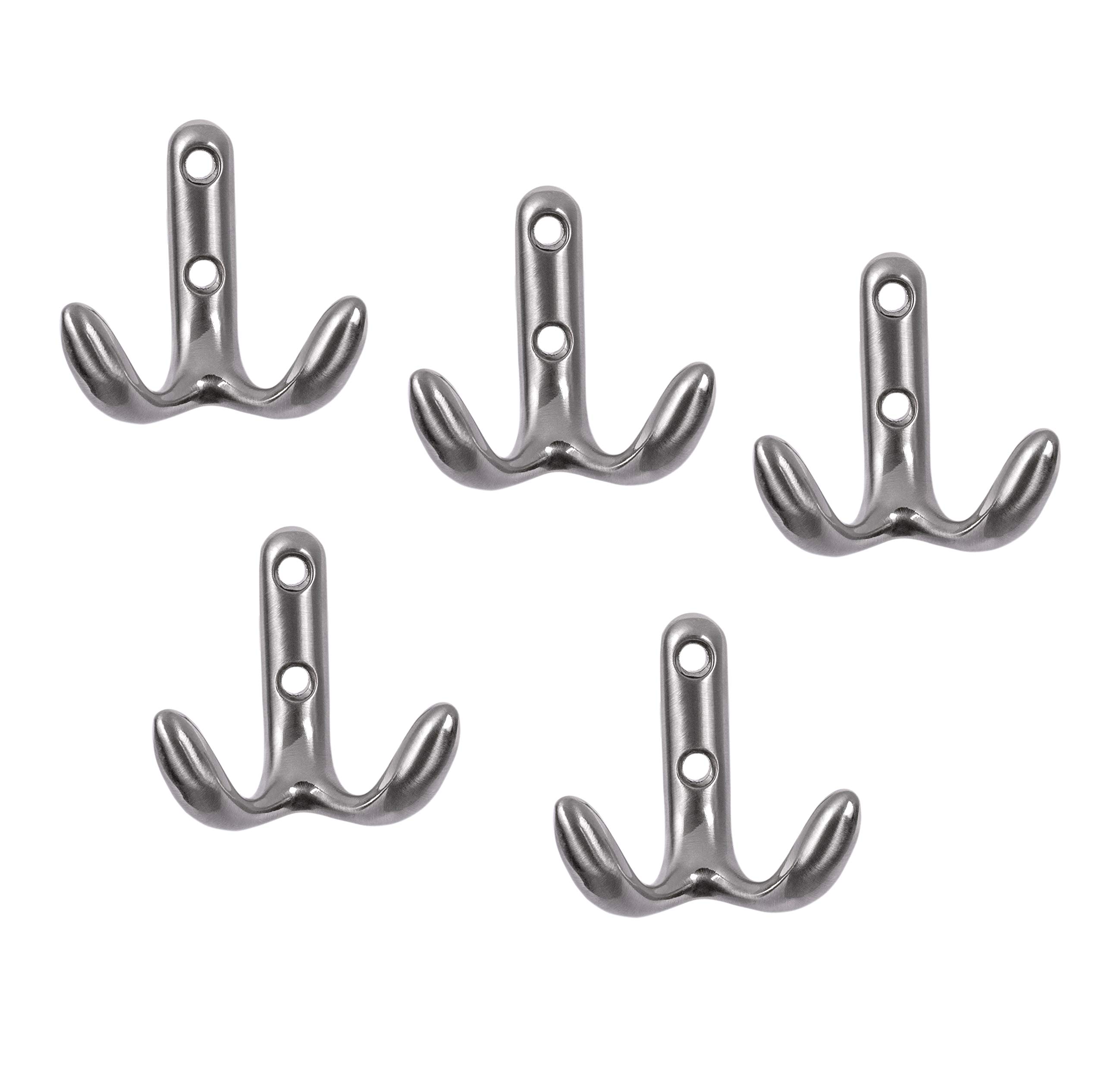 GedoTec Ganci appendiabiti ganci appendiabiti Gancio per cappotto Gancio per cappello MOON Acciaio Inox Finish 2 Modelli incl. Materiale di montaggio Qualità di marca