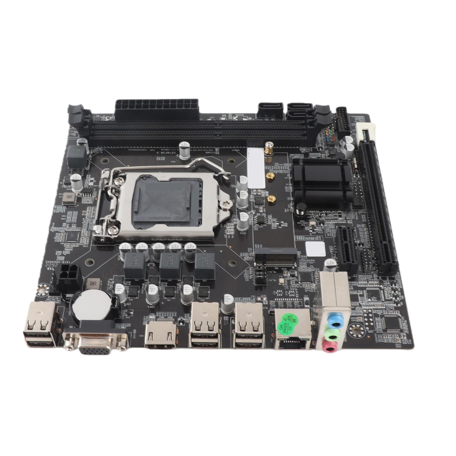 Placa Base para Juegos LGA 1155 2nd WiFi para PC de Escritorio, H61 6 USB2.0 DDR3 M.2 NVMe NGFF 100Mbps LAN Micro ATX Placa Base para LGA1155 Socket I3 I5 I7, Proceso de