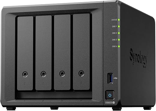 SYNOLOGY DS925+ 4-Bay DiskStation (up to 9-Bay), AMD Ryzen V1500B, 4GB RAM