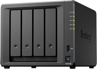 SYNOLOGY DS925+ 4-Bay DiskStation (up to 9-Bay), AMD Ryzen V1500B, 4GB RAM - Amazon product rated Grade A