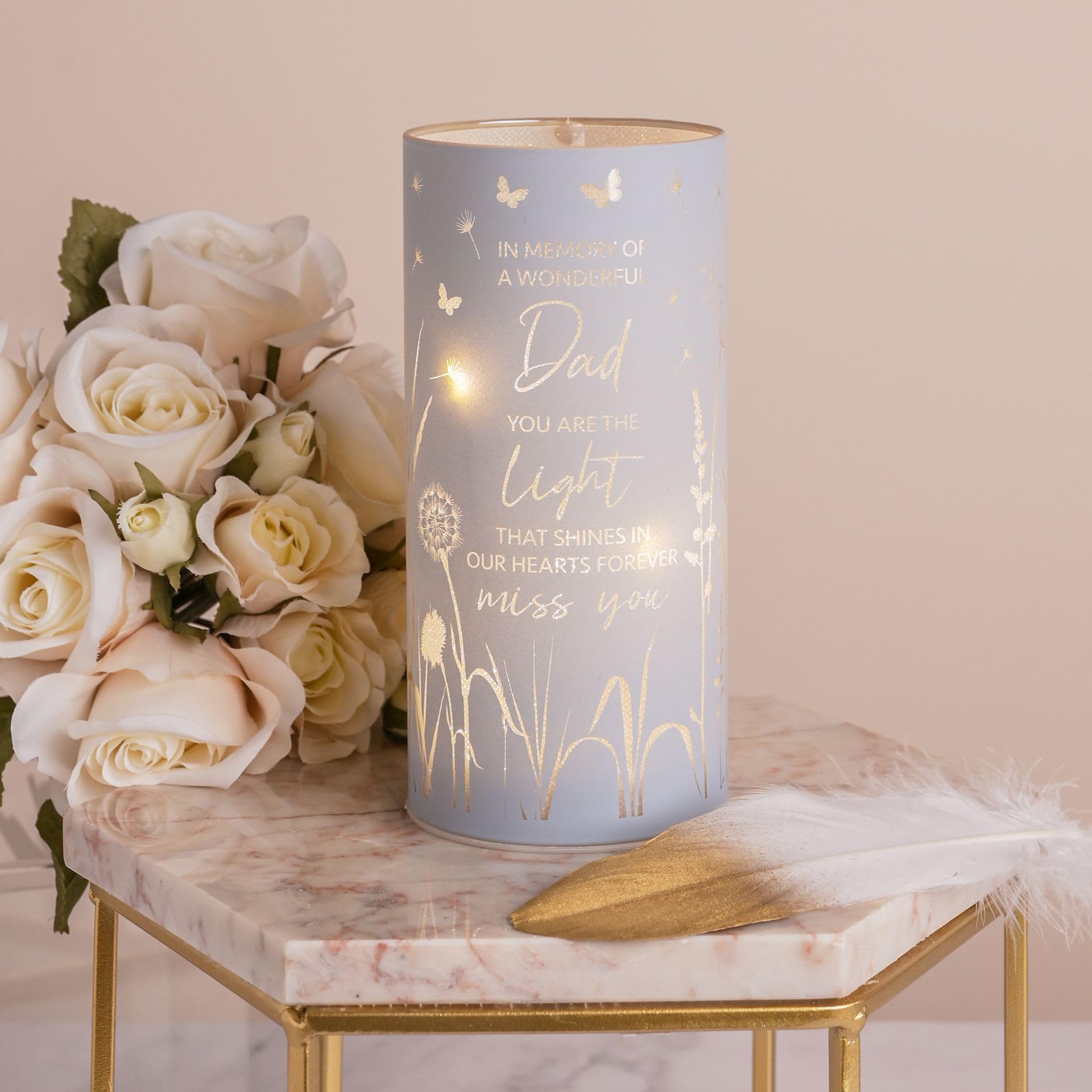 Widdop Thoughts of You LED Memorial Tube Light - Dad - Commemorative Light Present Memory Sentimental Message - Image 3
