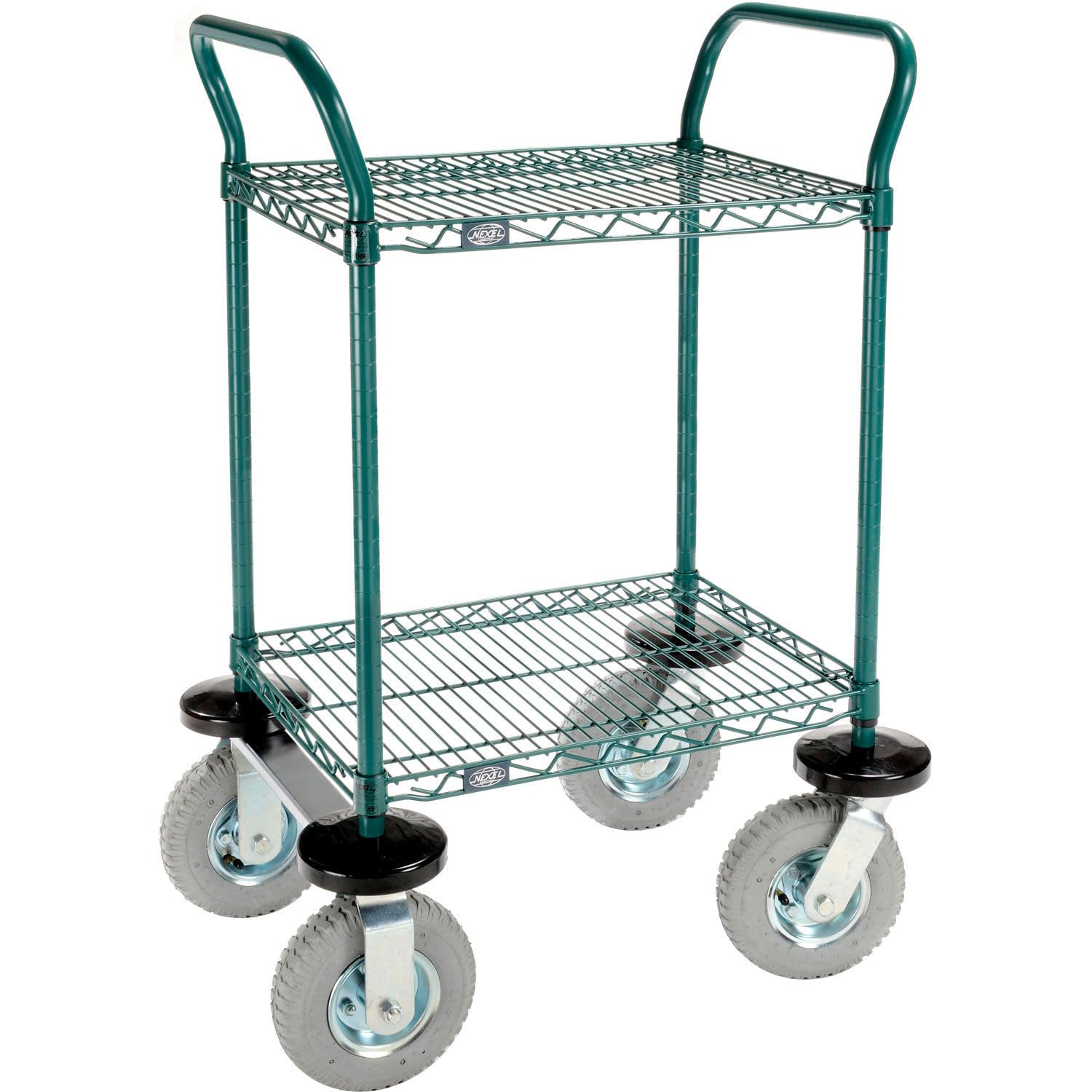 Utility Cart by Nexel – Steel, Green Epoxy, Model 1824N2G