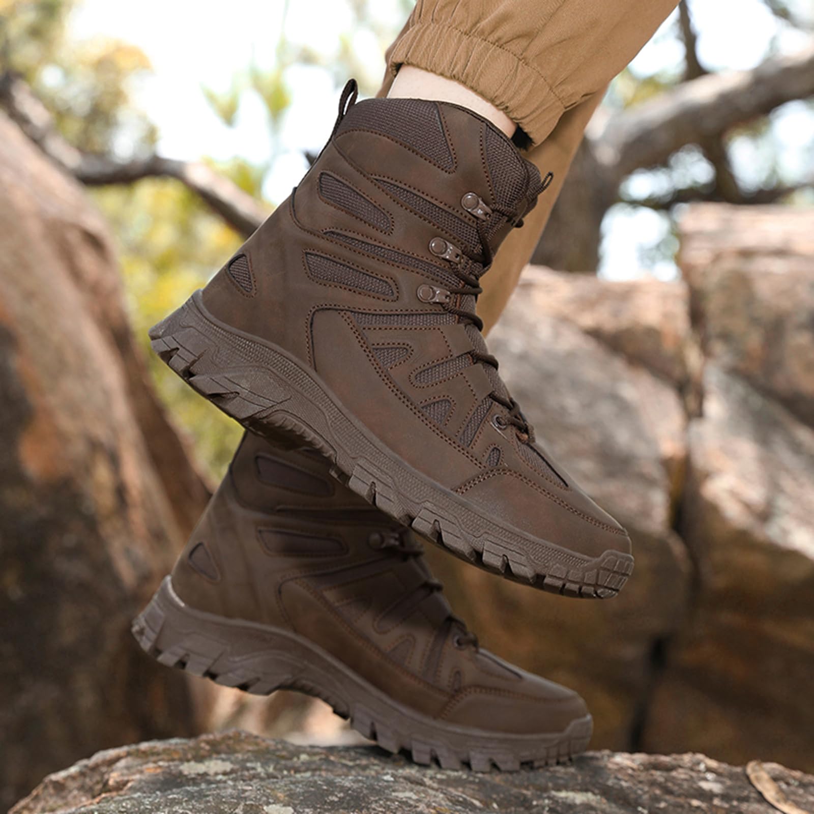 Męskie buty bojowe High-Top do wędrówek, butów treningowych