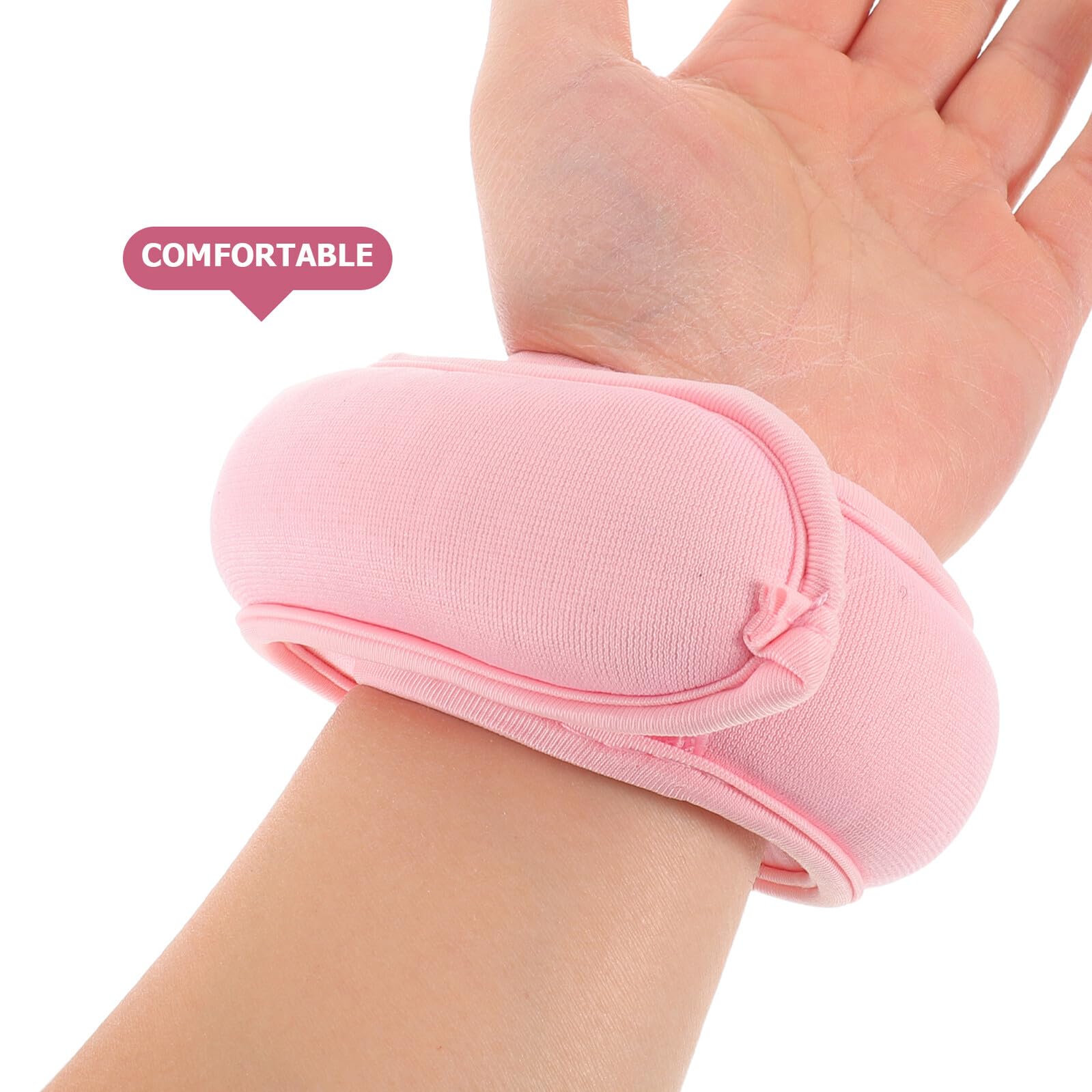 Generico Fasce da Polso Regolabili per Bodybuilding e Allenamento di Forza Supporto Confortevole in Neoprene Sbr e Sabbia di Ferro Rosa per Uomini e Donne