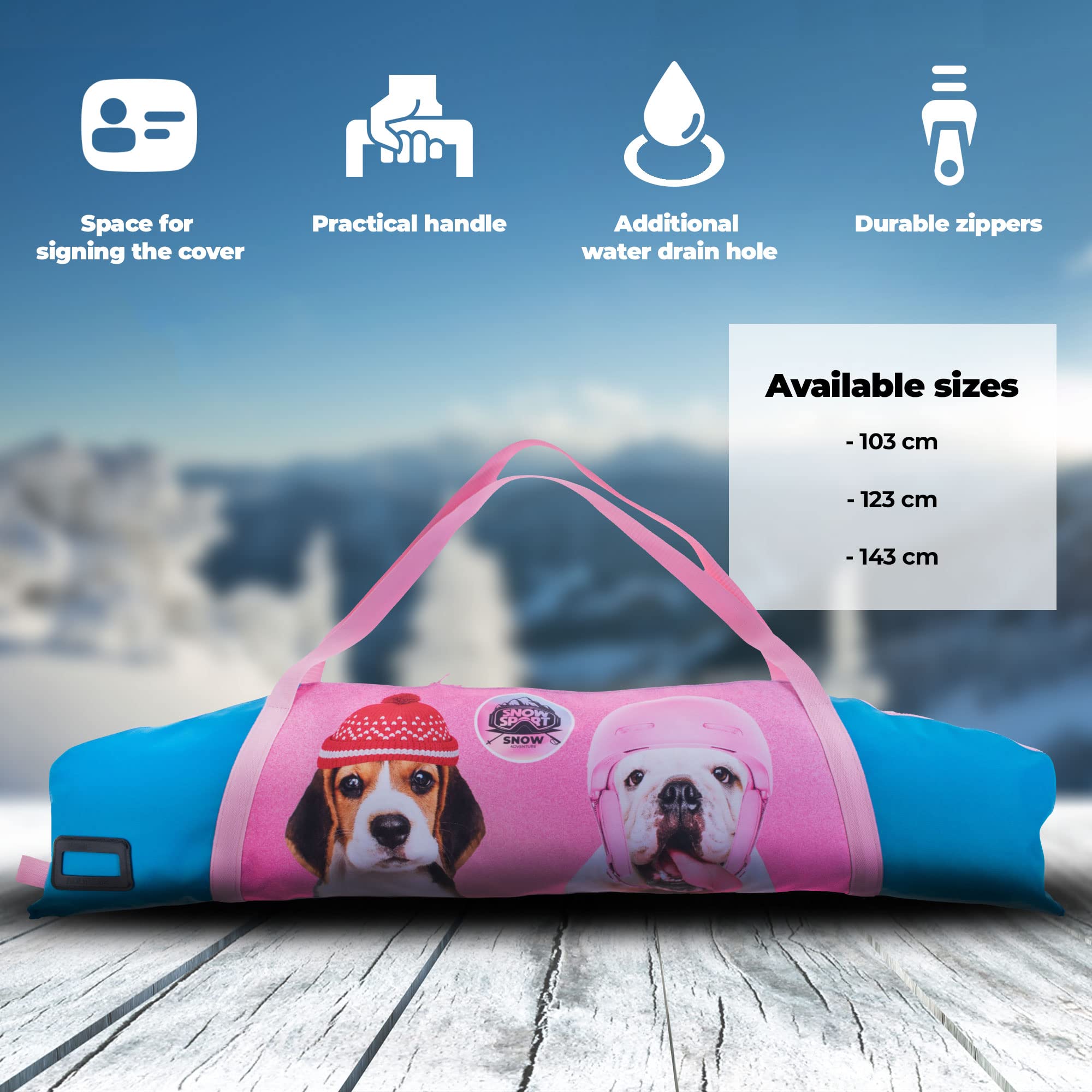 Sac de ski 6 en 1 pour enfants, pour le snowsport, le ski, les chats, les chiens, le snowcraft 2022