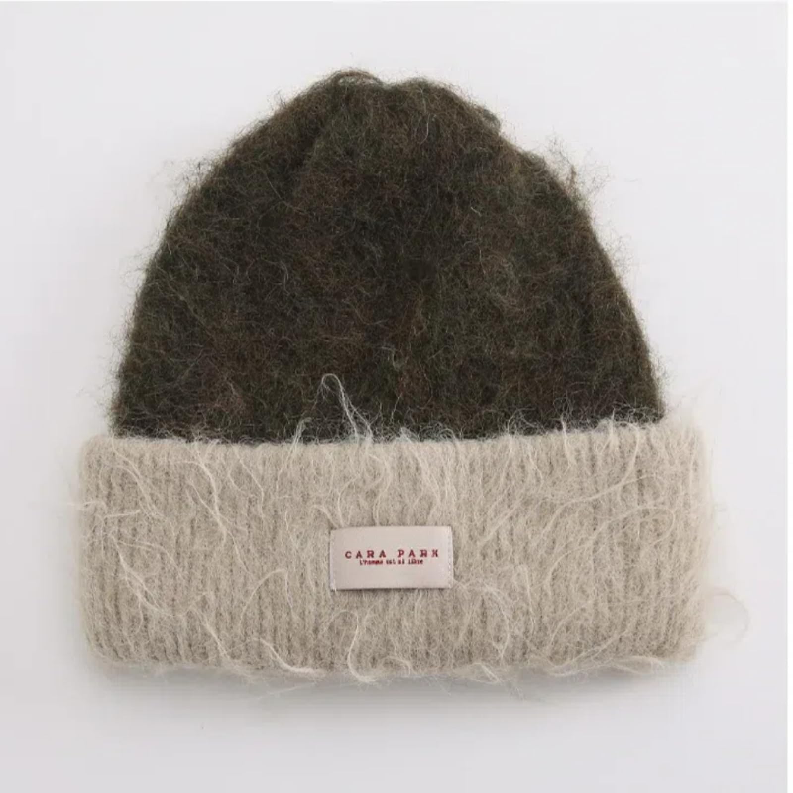 Casquettes Bonnets Chapeaux Bonnet Tricoté Bonnet Chapeau Bonnet en Peluche Épais Et Chaud De Couleur Contrastée pour Femme, Bonnet Tricoté Polyvalent, Décontracté, Chaud, À La Mode, pour L'