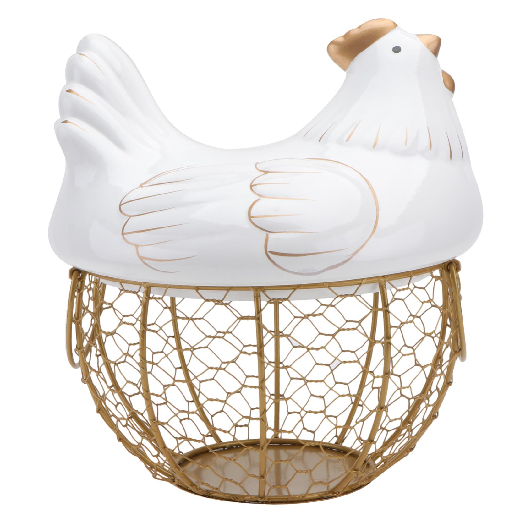 Cesta porta huevos decorativa para organizar los desayunos familiares en la mesa