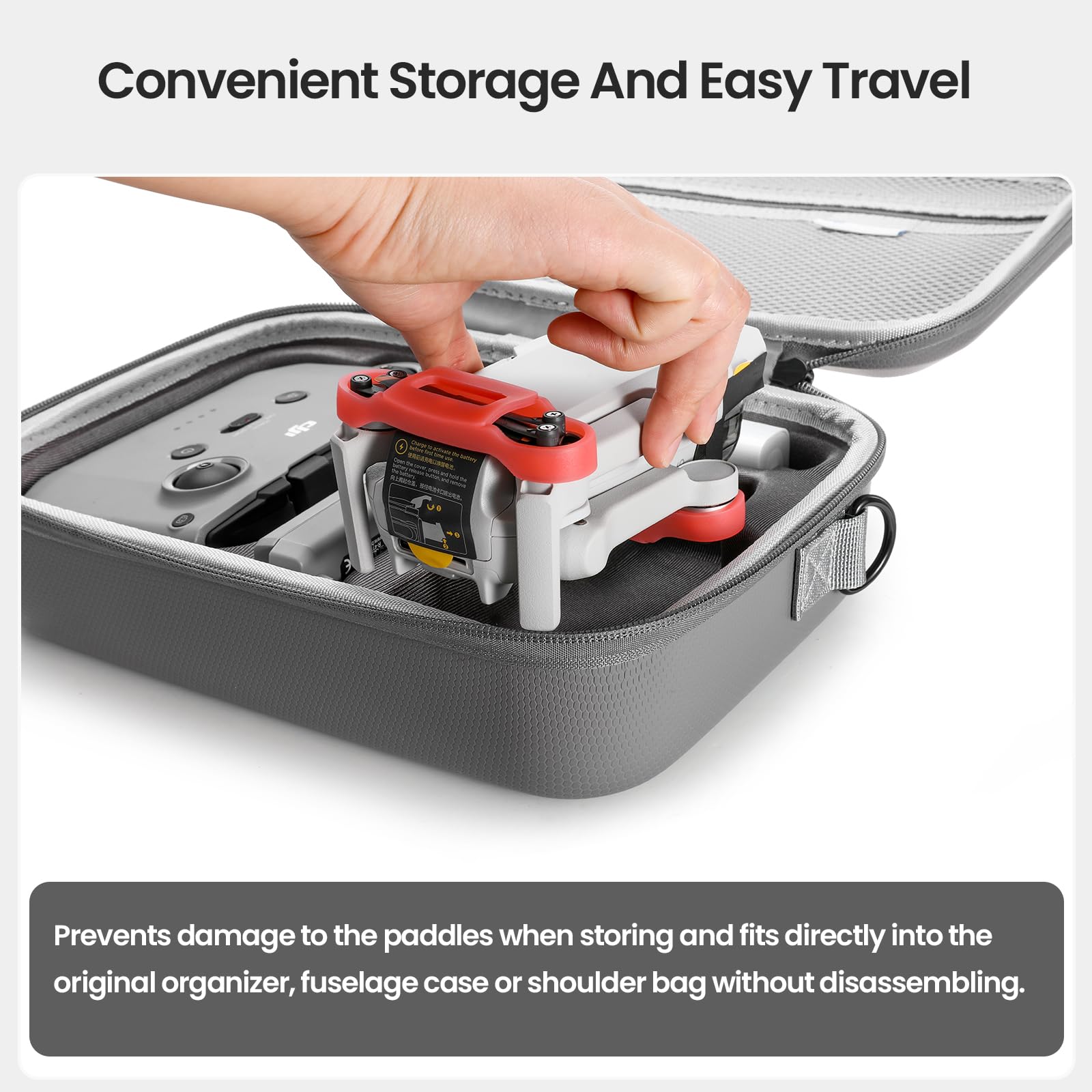 Protections D'Hélices Pour DJI Mini 4K / Mini 2 / Mini SE - 2 Pièces En Silicone Rouge