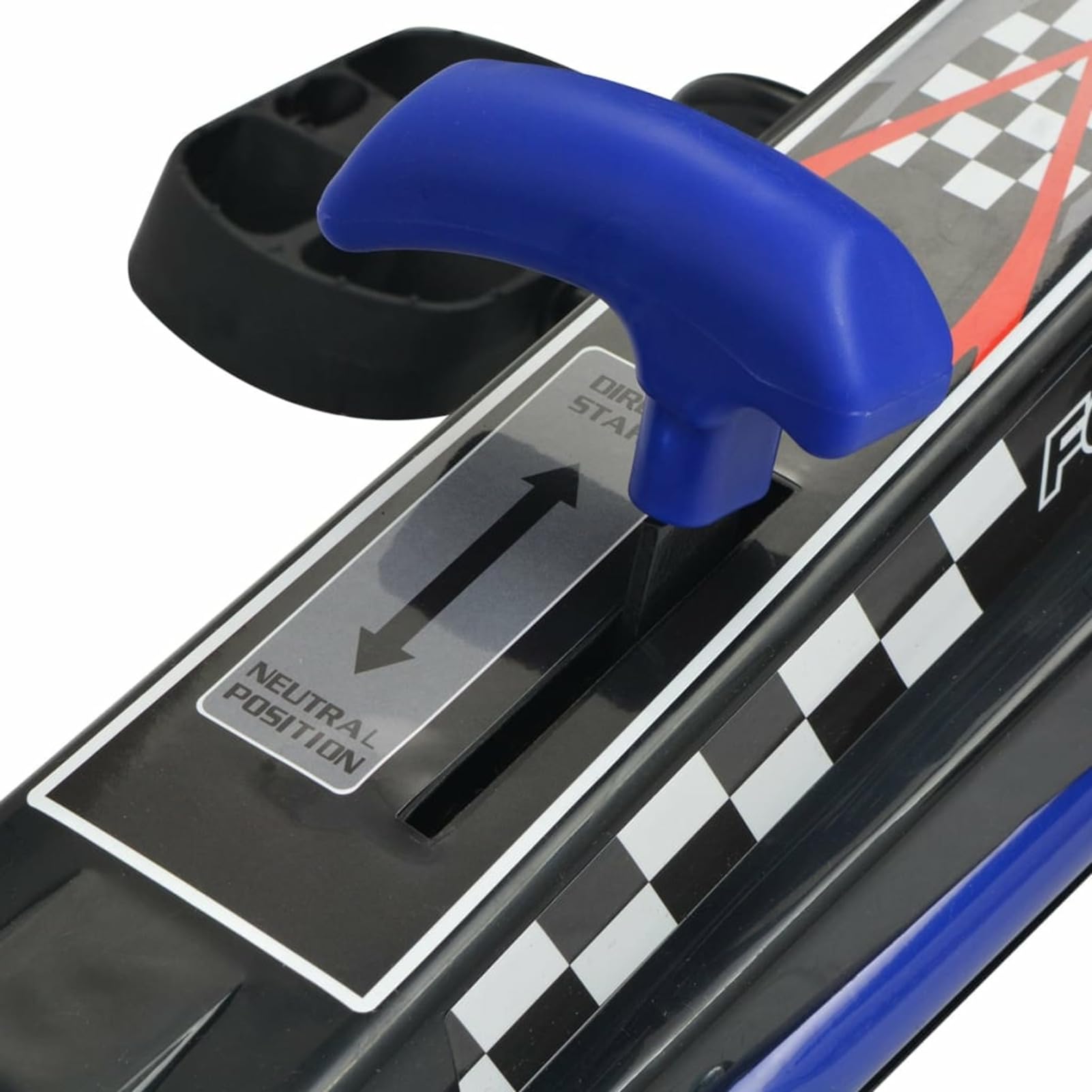 LAPOOH Gokart per Bambini, Freno a Mano, Regolabile in Altezza, Colore Blu, Grande, 80152