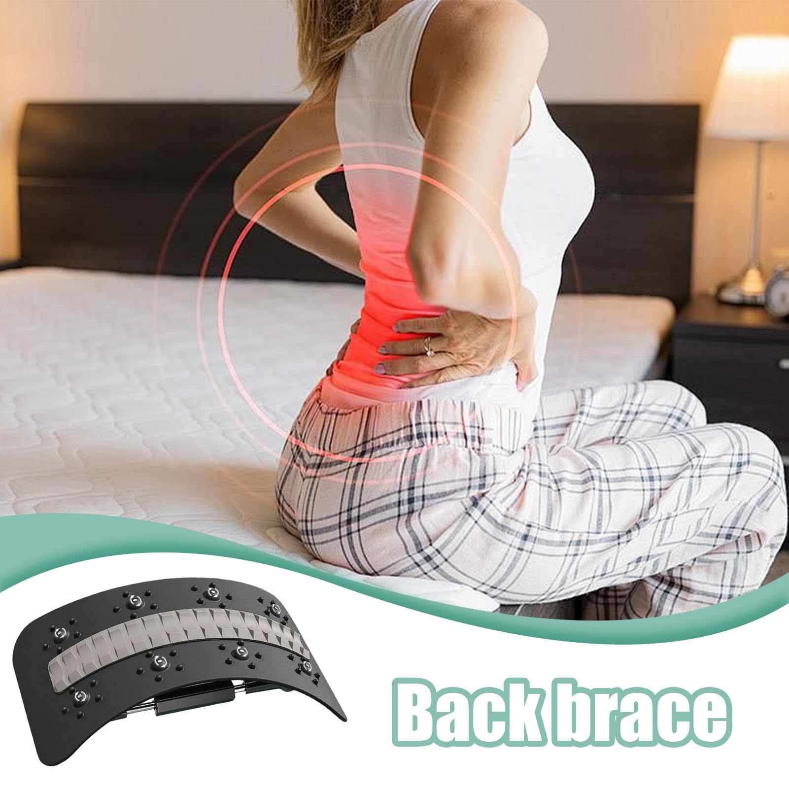 Lendenstütze Brett,Mehrstufiges Rückenstretchgerät Mit Wirbelsäulenunterstützung | Fitness Equipment Zur Wirbelsäulendehnung Für Zuhause Wohnzimmer Schlafzimmer Büro Und Gym