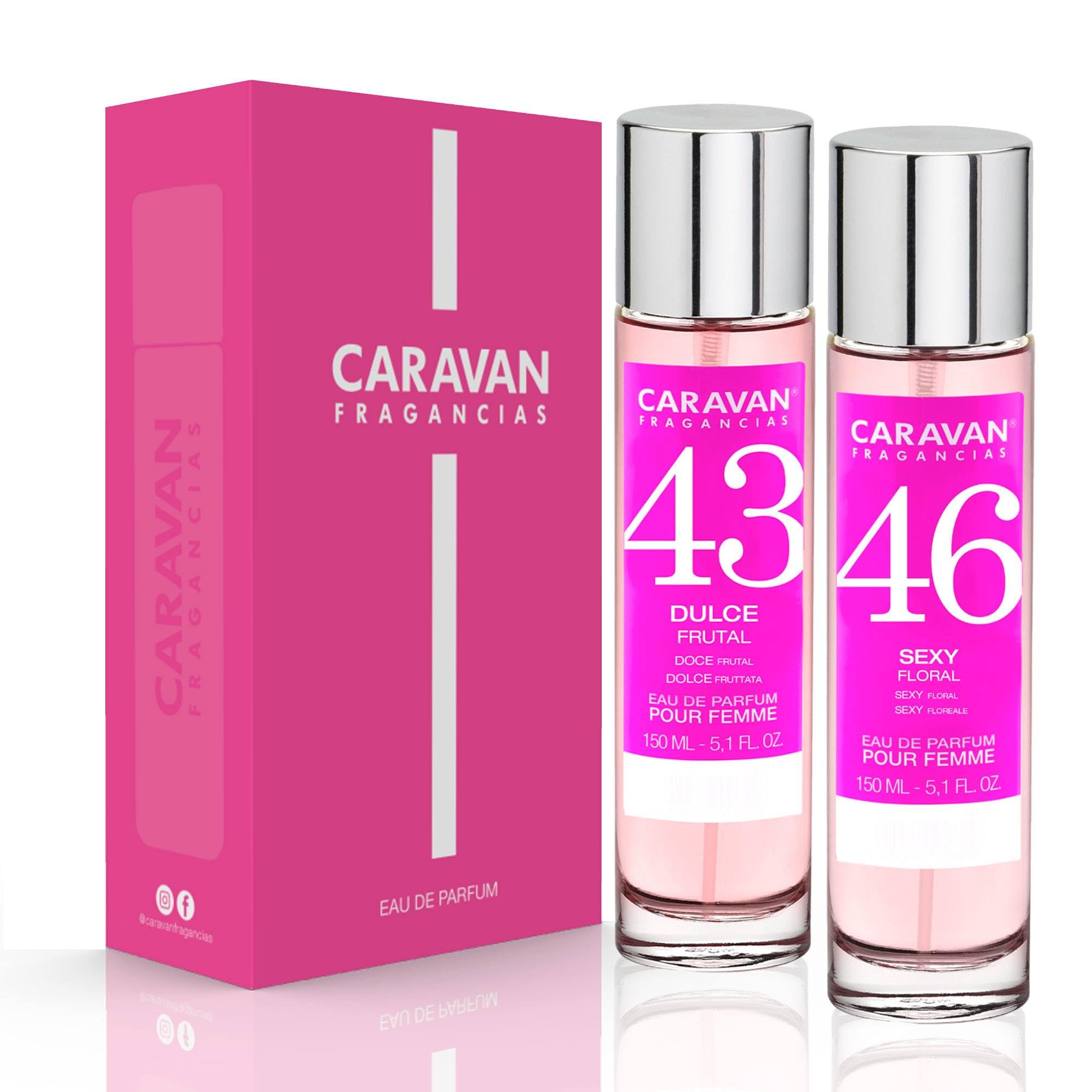 CARAVAN FRAGANCIAS - CAJA DE REGALO con 2 Perfumes: Nº46 y Nº43 de 150 ml, para mujer