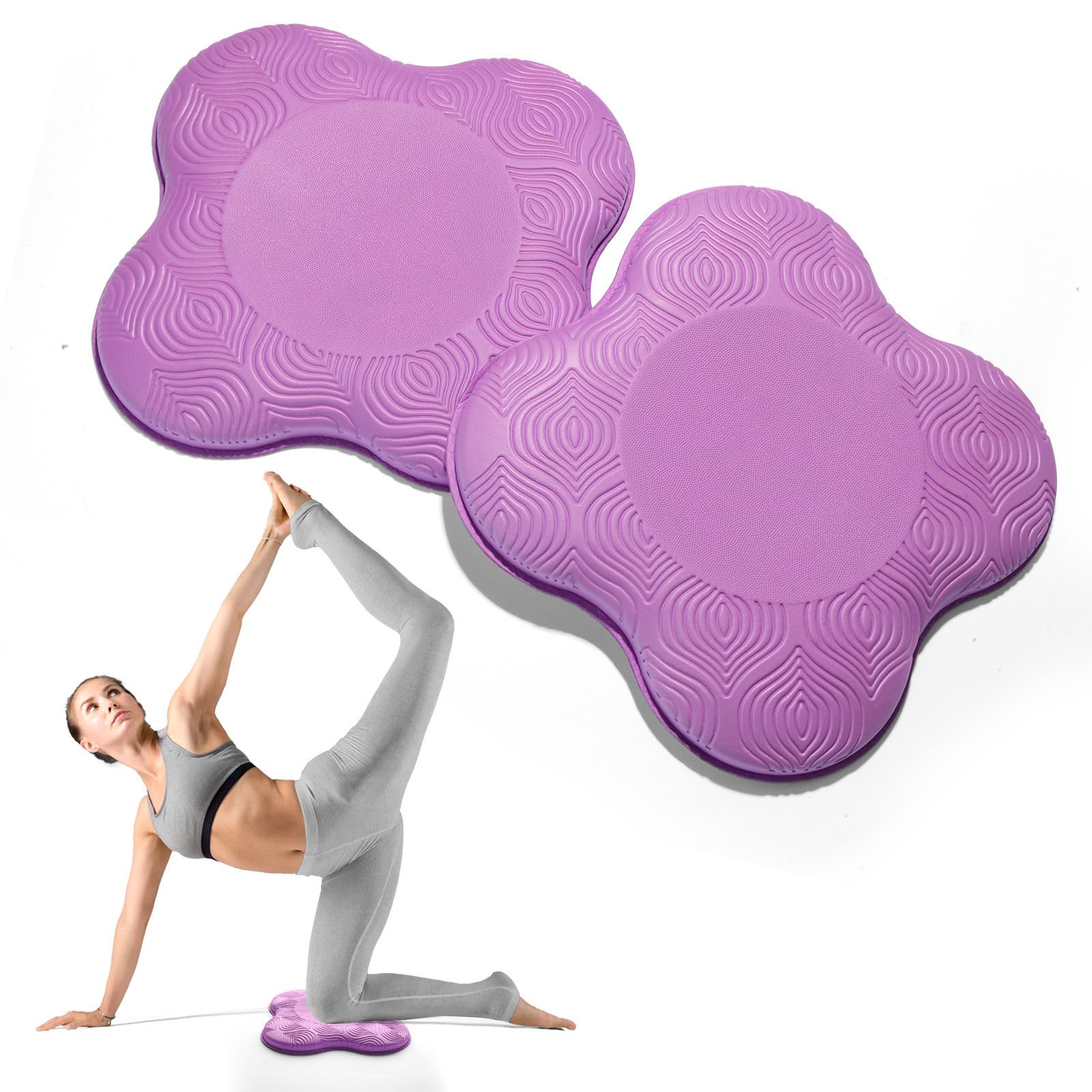 2 packs Yoga Knee Pad Cushion Extra Thick for Knees Elbows Wrist Hands Head Foam Pilates Kneeling pad Yoga Knee Cushion Thick Exercise Pads for Knees Elbows Wrist Hands Head Foam Pilates