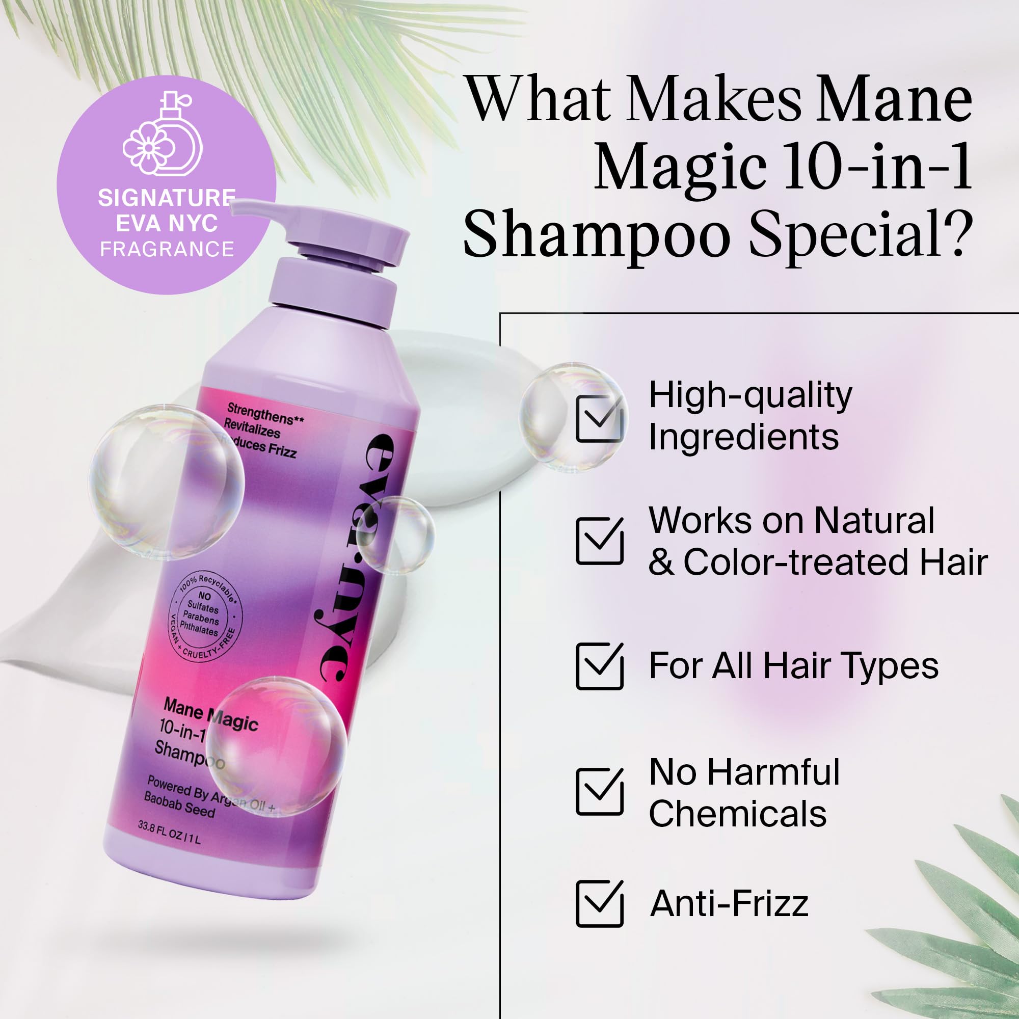 Eva NYC Frizz Fixer Smoothing Hair Care