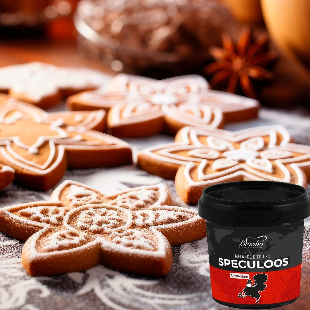 Spéculoos Épices 60 g – Mélange d'Épices typique des Pays-Bas pour préparer les Biscuits Spéculoos – Idéal pour les Desserts de Noël