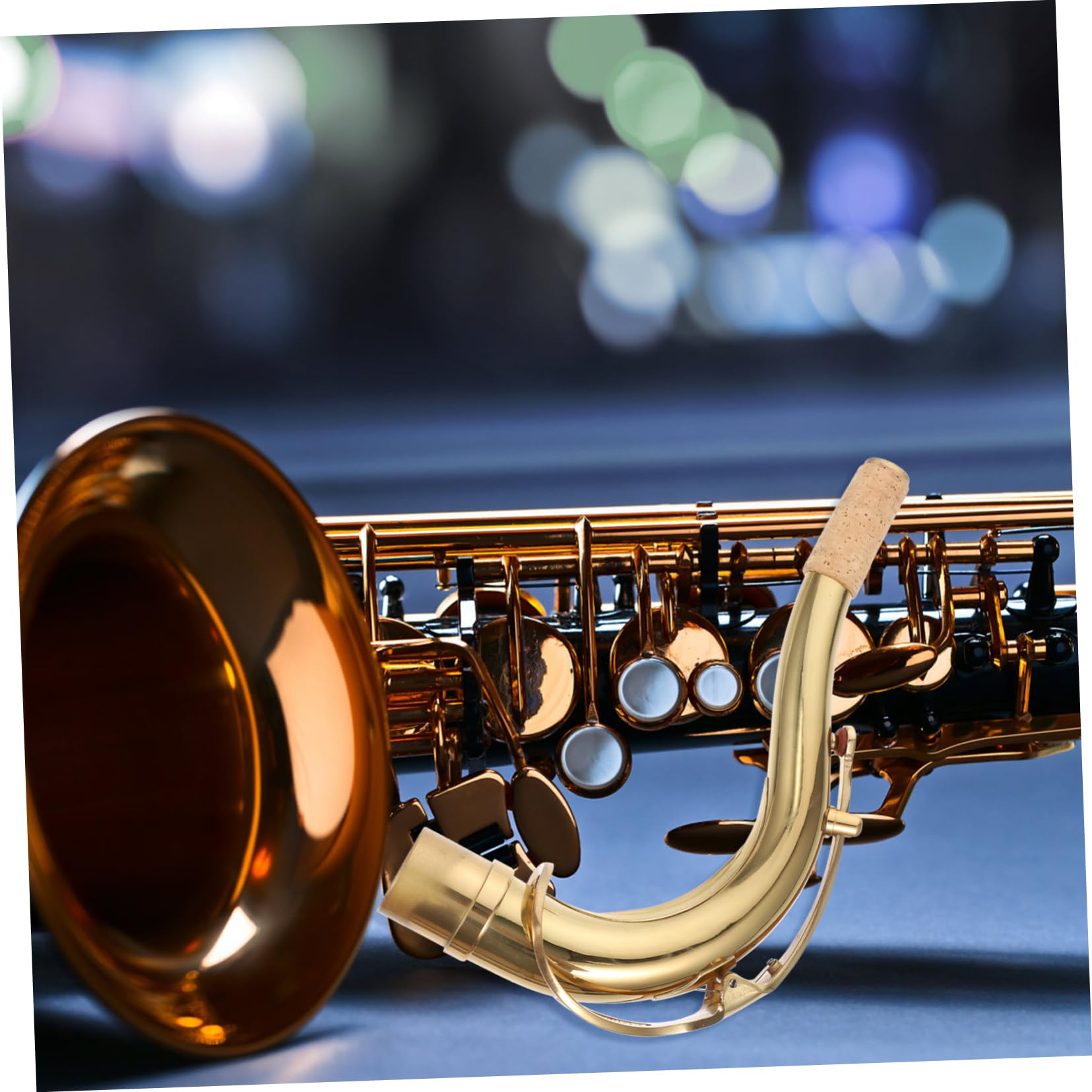 Saxophone Curvo di Ricambio in Ottone Dorato, 1 Pezzo | Parte per Strumenti Musicali, Uso su Sax Contralto in Si Bemolle, Profilo Professionale
