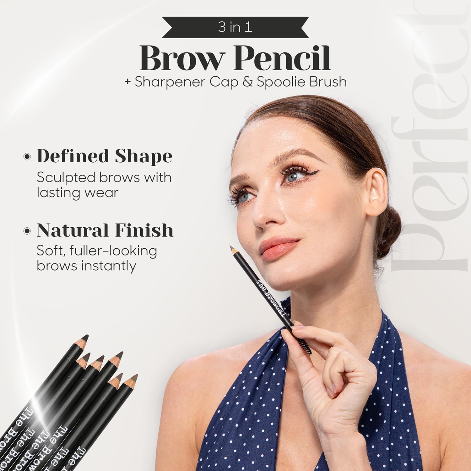 The BrowGal > Breloczek do brwi Skinny Eyebrow Pencil 03 czekoladowy 1,2 g