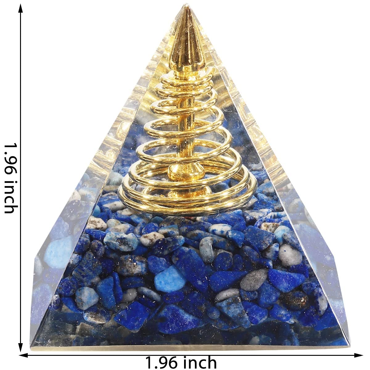 Nupuyai Kristall Pyramide Edelstein Heilstein Energie Pyramiden für Positive Energie Reiki Heilung Meditation und Haus Feng Shui Dekoration