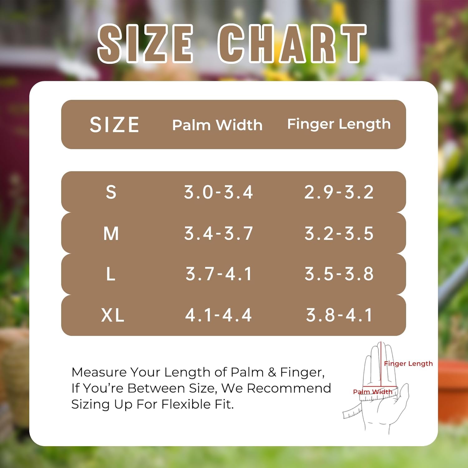 HANDLANDY Long Gardening Gloves for Men & Women, Pigskin Leather Rose Pruning Gloves, Breathable Thorn Proof Gauntlet Glove (Brown-Pigskin, M) - Image 7