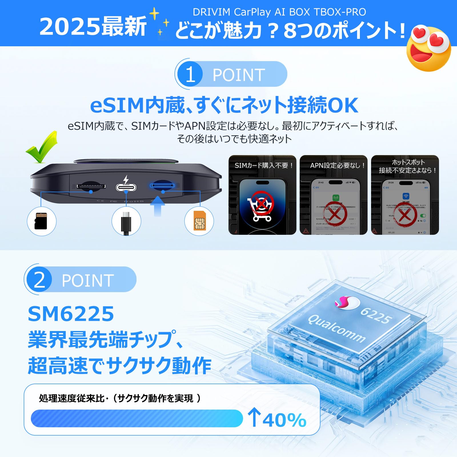 Amazon.co.jp: DRIVIM CarPlay AI BOX 【Performance Up by 30