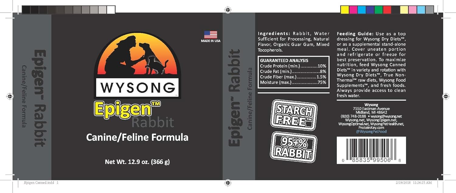 Wysong Epigen™ Rabbit Canned Dog & Cat Food (Pack of 2)