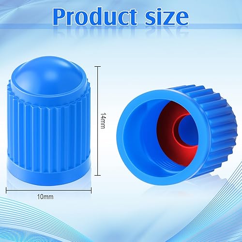 Miniatura 2 de Outus 20 piezas de tapas de vástago de válvula de neumático Tapas de válvula de neumático de plástico universales negras para bicicleta, bicicleta,