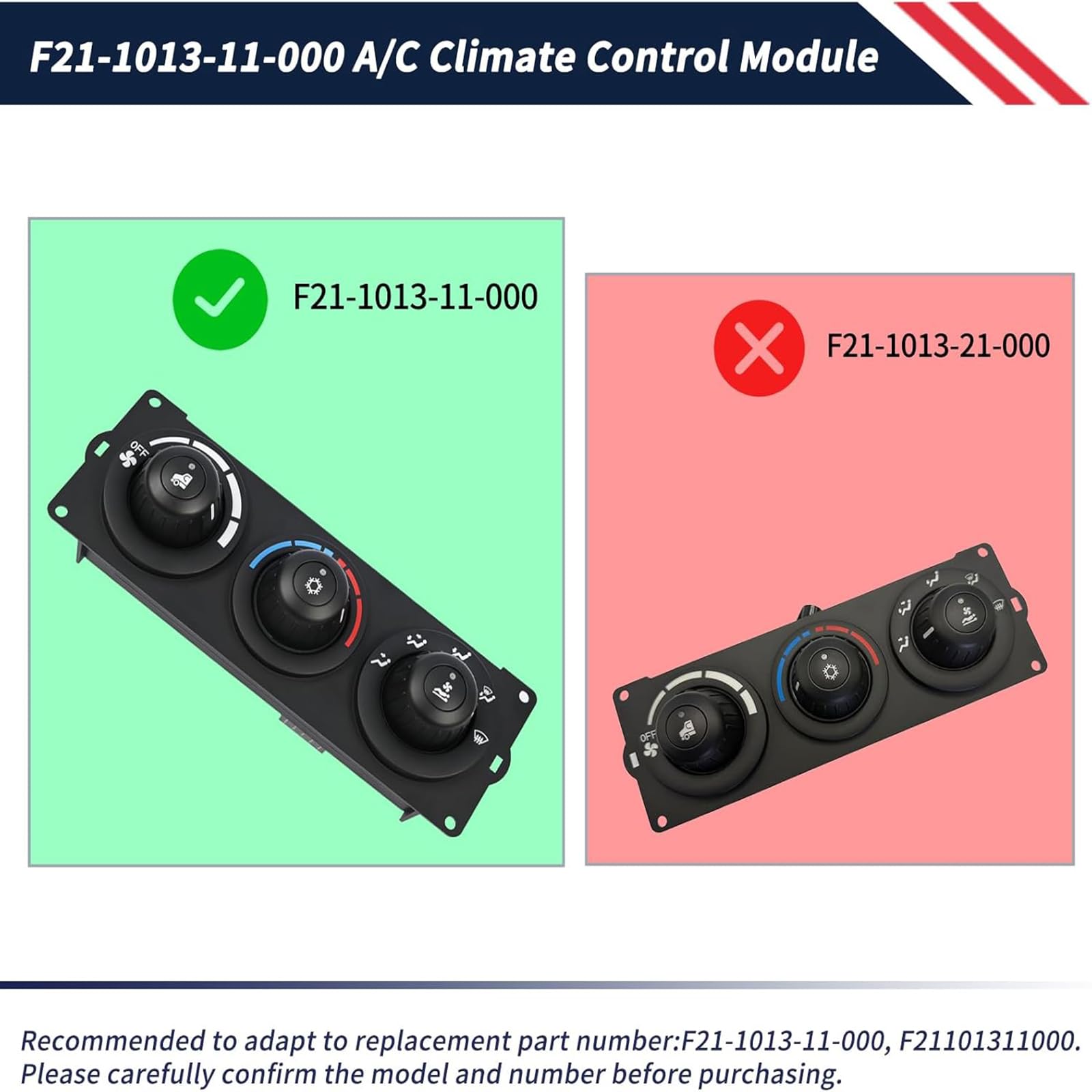 Panel de control de calefacción de aire acondicionado HVAC para camiones T600 T800 de los modelos 2006 a 2025 1013-11-000 componente HVAC