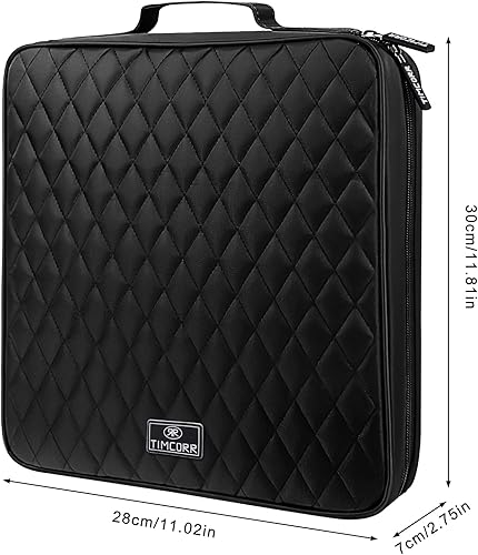 Miniatura 5 de Almacenamiento de soporte de DVD para CD 160 cajas de DVD de capacidad Organizador de almacenamiento portátil de billetera - Carpeta protectora de