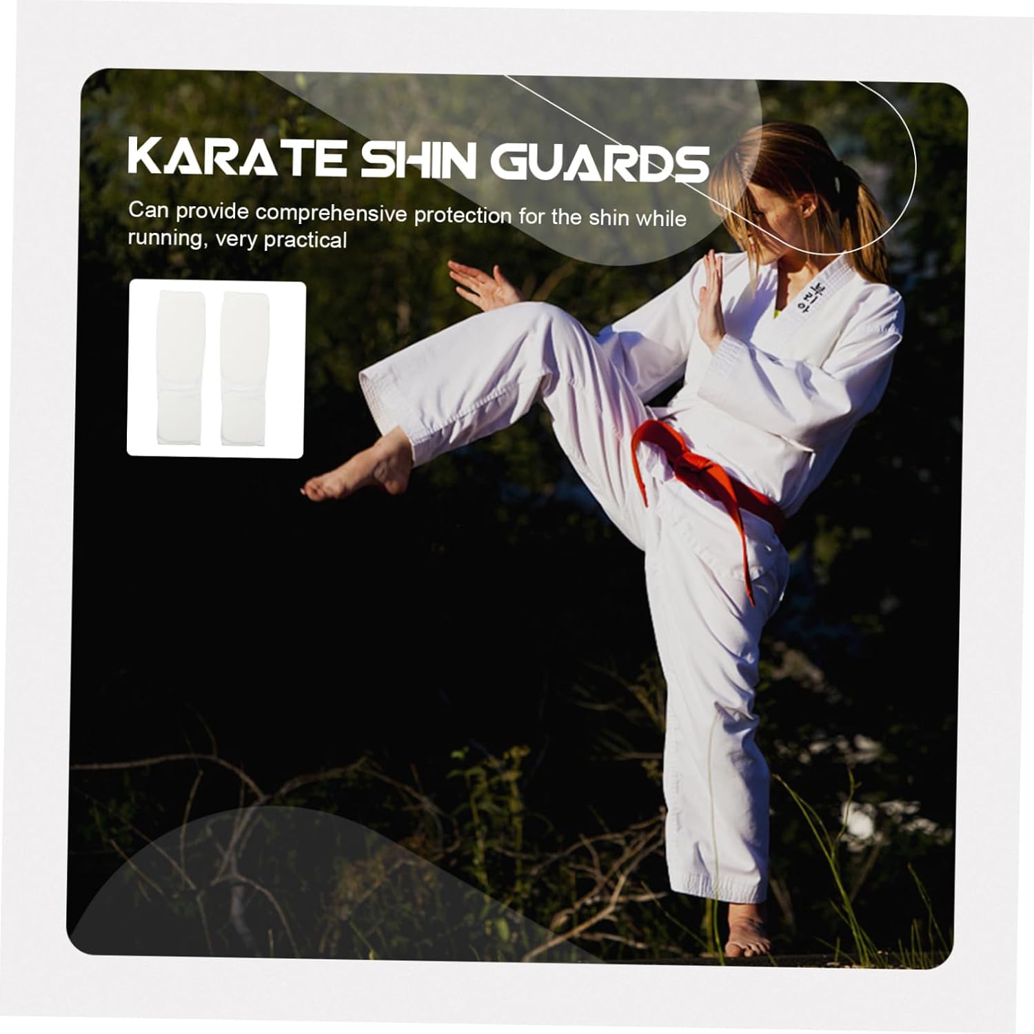 VANZACK Shin Guards with Non-Slip Design for Adult Karate Taekwondo Protective Calf Pads Absorbing Impact Energy Athletic Leg Guards for Martial Arts Training and Sparring