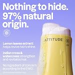 ATTITUDE Clarifying Shampoo, Made in Canada, EWG Verified, Plant- and Mineral-Based Ingredients, Vegan and Cruelty-free, Lemon Leaves and White Tea, 473 mL