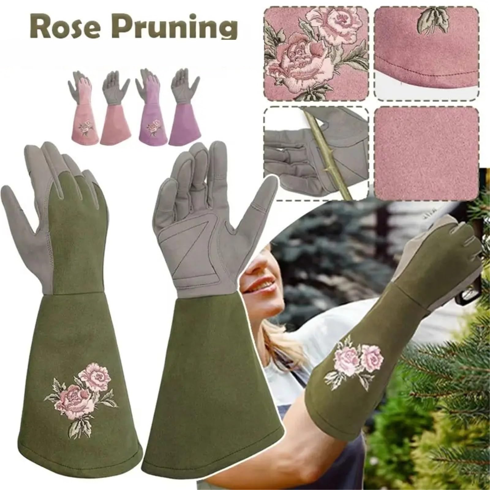 1 par de guantes jardinería Para La Jardinería De Exterior