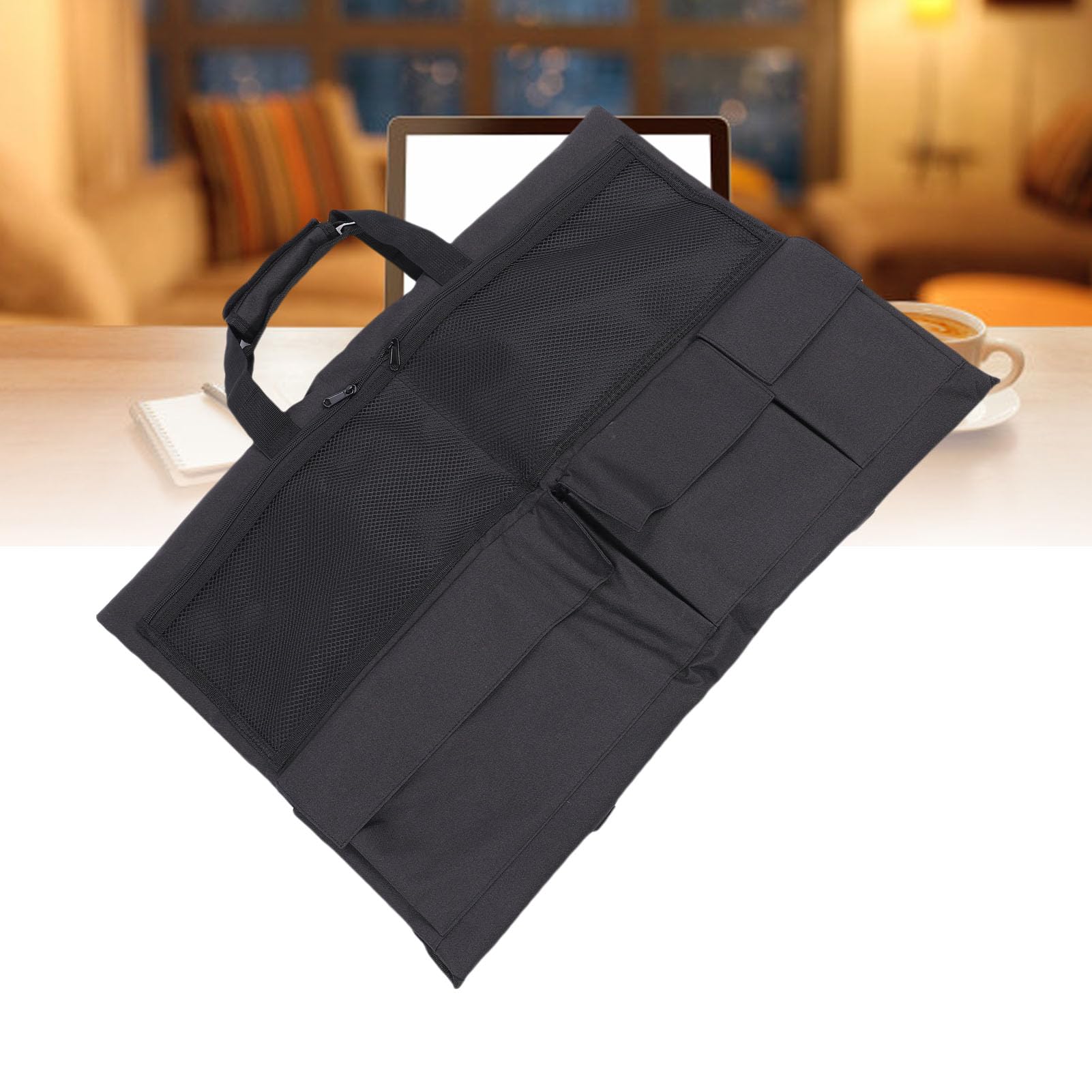 Vikye Estuche de Viaje Acolchado para Monitor de 27 Pulgadas, Bolsa Protectora de Transporte para Pantalla de Computadora con Bolsillos para Accesorios para Teclado y Cables