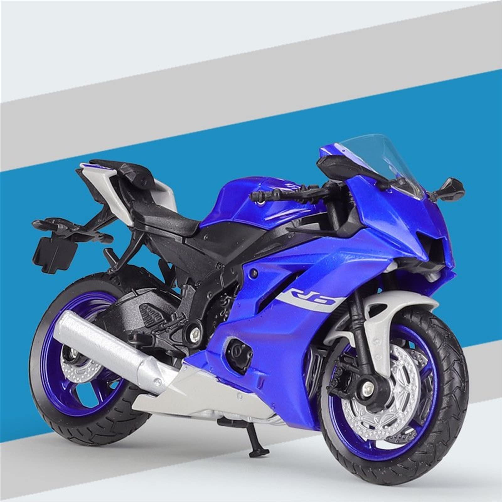 SEYXF Motorbike Toy Motorcycle Collection Model 1:18 for Y-AMAHA YZF-R6 Alloy Die Cast Toy Vehicle