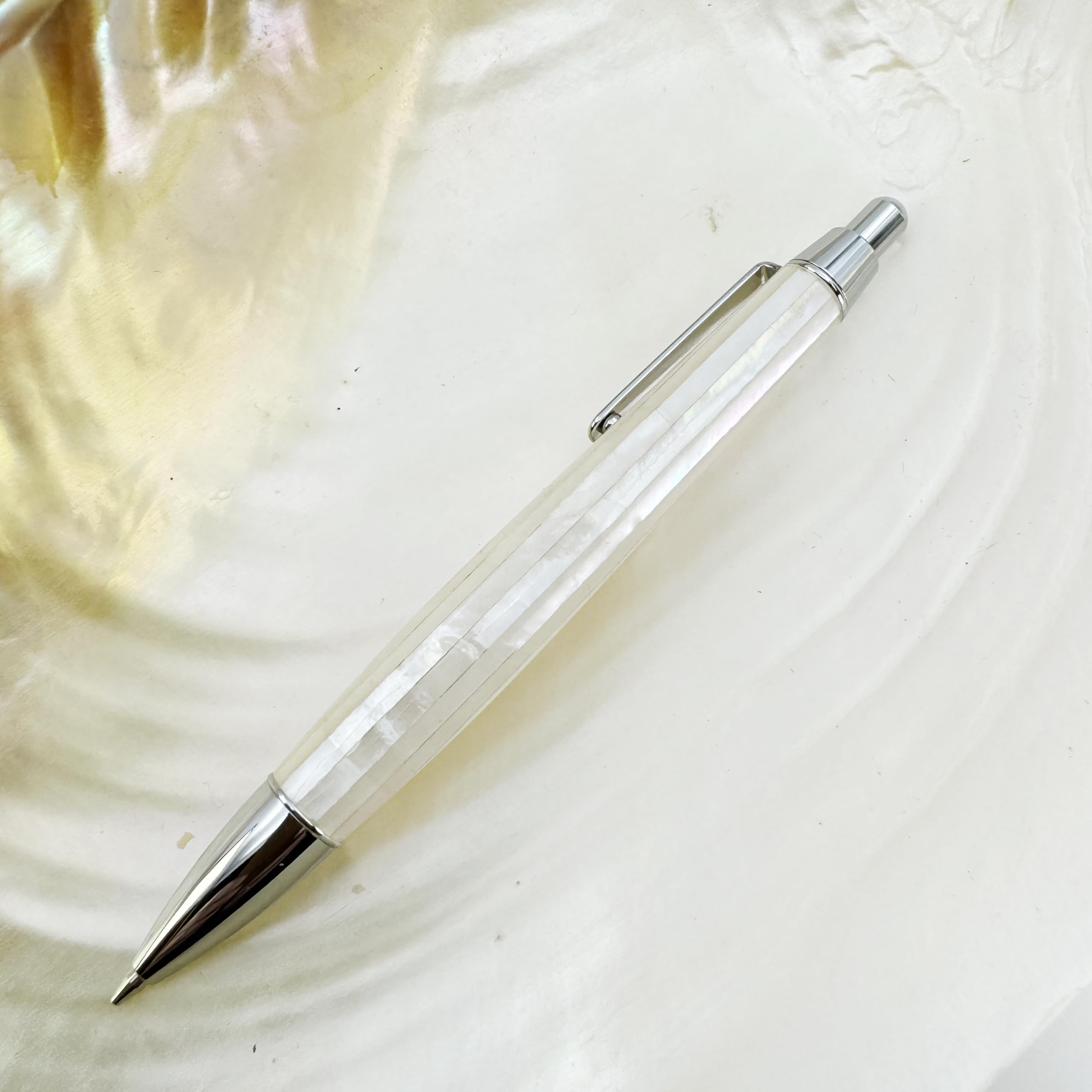 LACHIEVA LUX Matita Meccanica In Madreperla 0.7 Mm – Elegante Strumento Da Disegno In Metallo Con 12 Mine E Set Regalo Di Lusso - 5