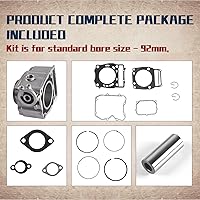 Vista 6 de Kit de reconstrucción de extremo superior de junta de cilindro de pistón de 3.622 in, repuesto para Polaris Ranger Scrambler Sportsman 500 1996-2010