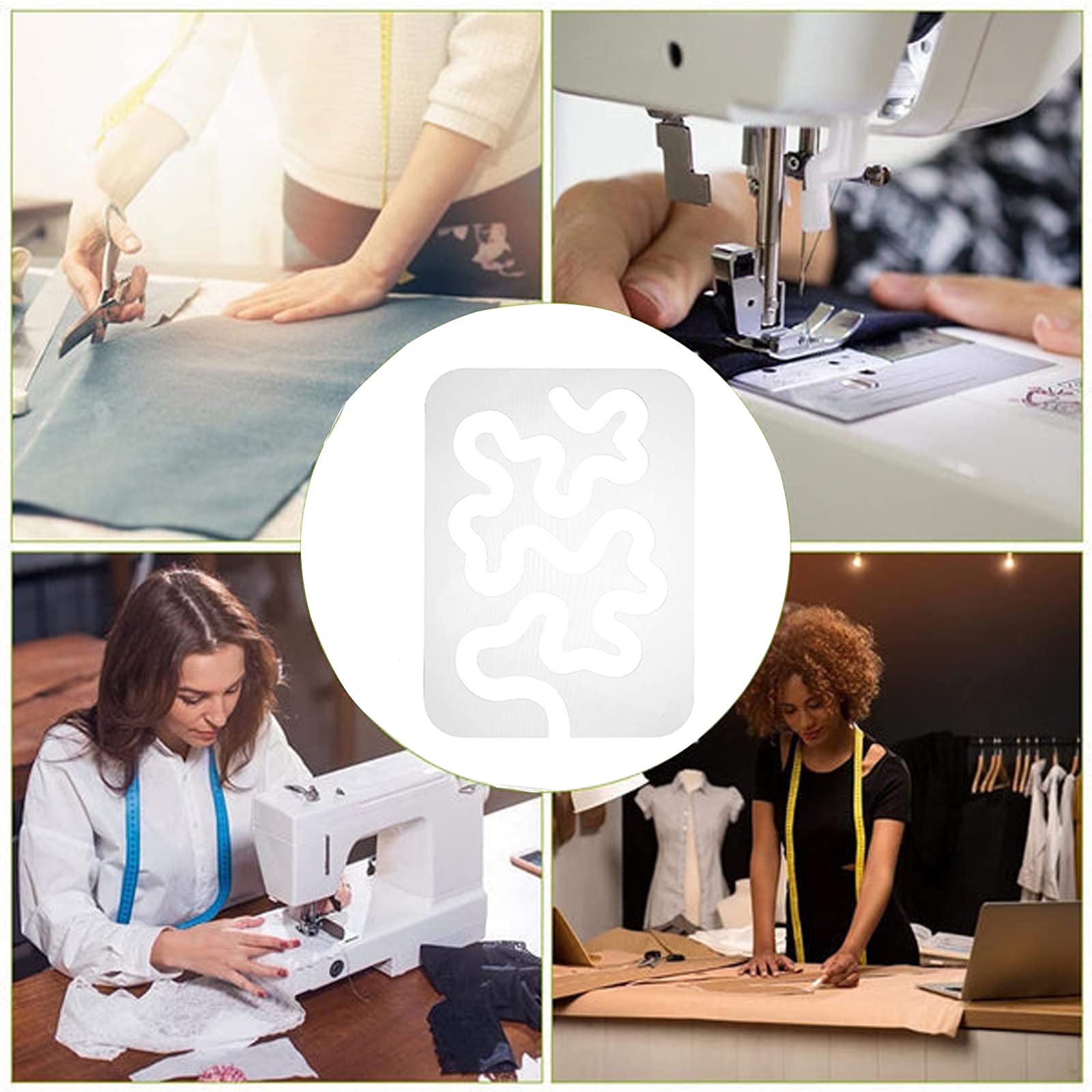 HONEYSEW Modèle De Matelassage Free Motion Série 5 Avec Cadre Pour Machine à Coudre Domestique (modèle De Bordure à Bulles