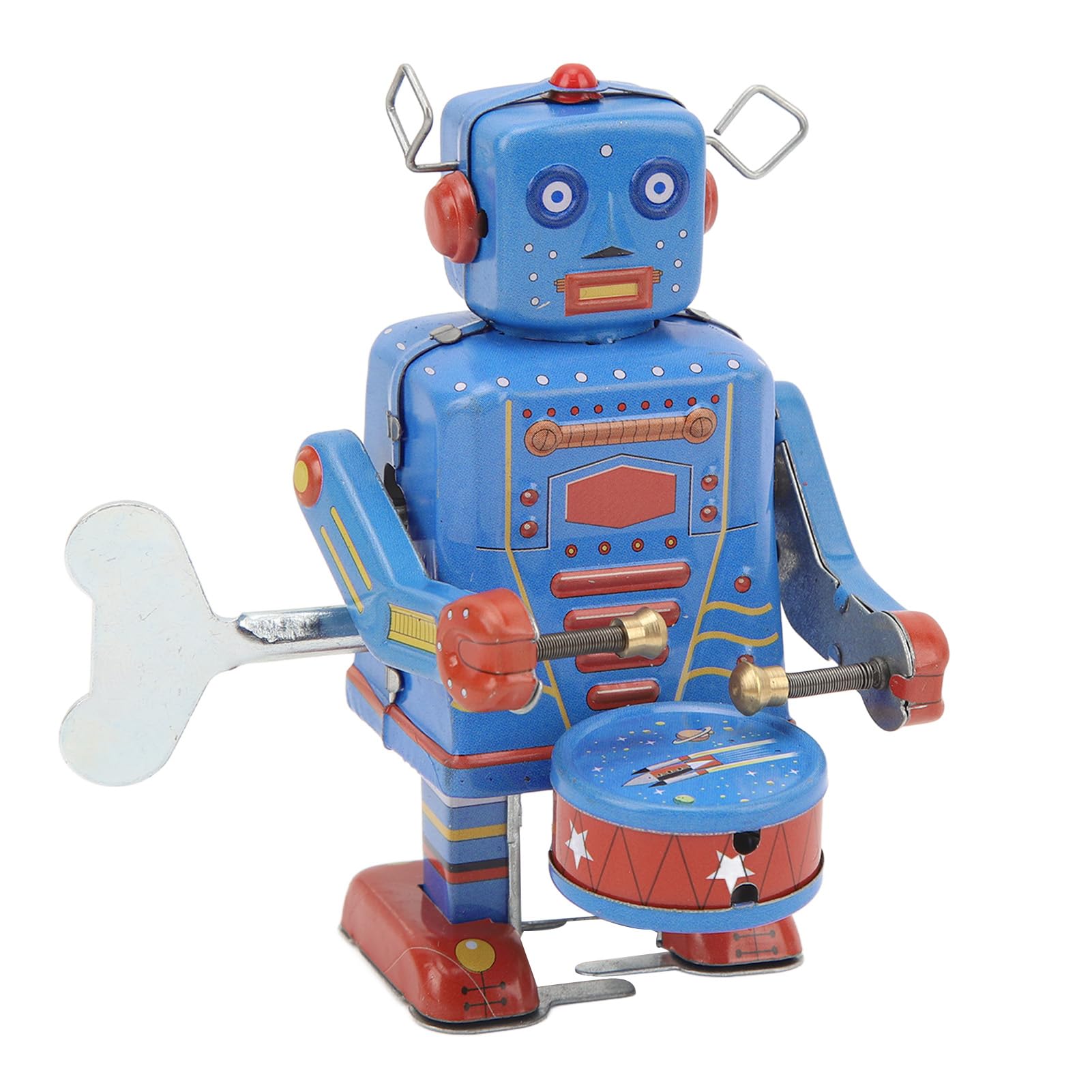 VGEBY Robot per Batteria in Metallo Vintage, Robot Giocattolo per Batteria con Meccanismo a Orologeria, Regali in Metallo Vintage for Regali Natalizi, Regali di Natale, Regali per Bambini