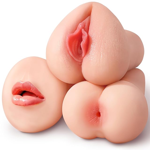 BIG SHOCKED Pocket Pussy Male Masturbator Triple-Texture Fleshy Channel and TPE Soft Stretchy Male Sex Toy Sex Toys