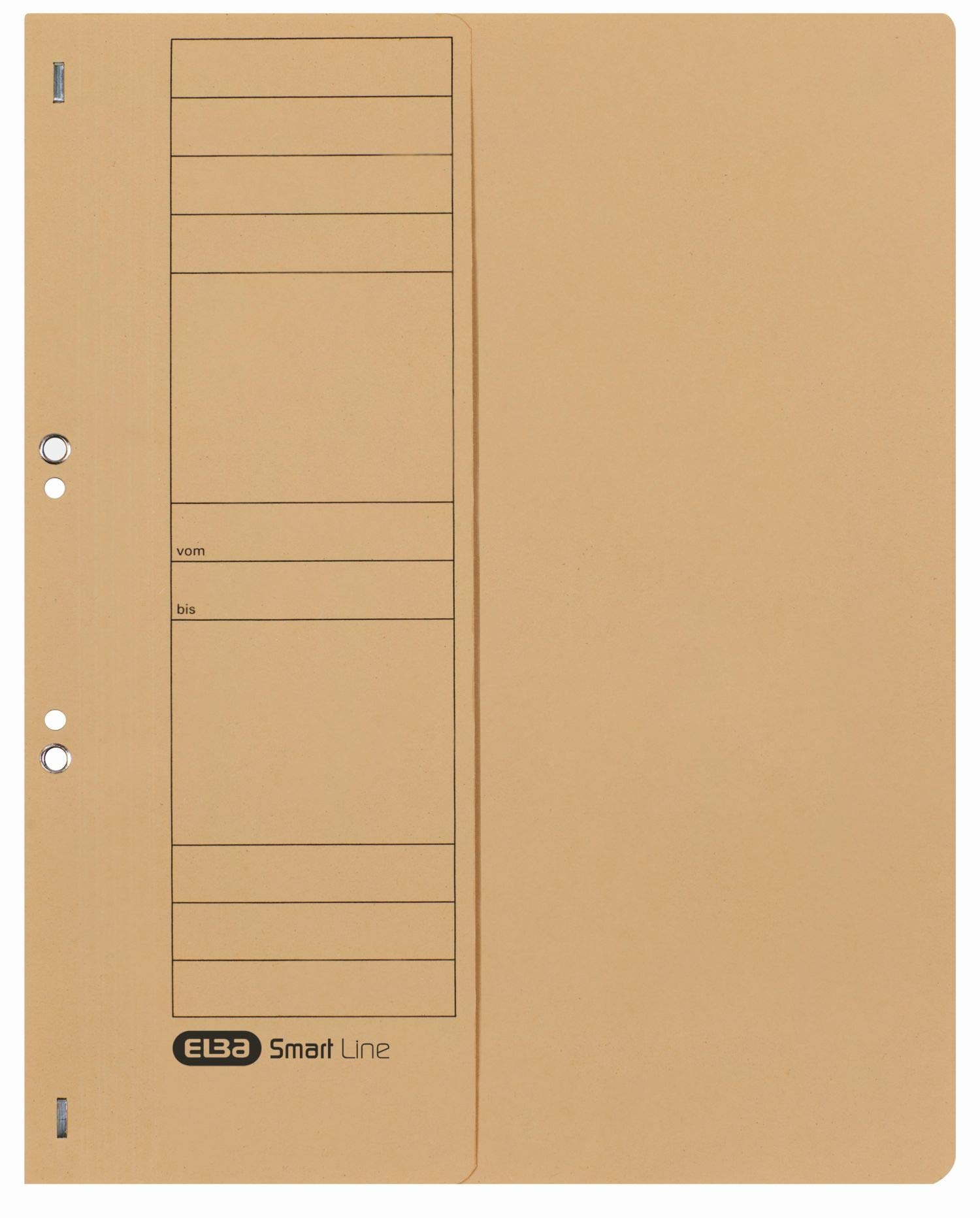 Elba 21451CH Lot de 50 chemises perforées en carton manille avec demi-rabat sur la face avant Chamois 250 g/m² A4 Capacité 200 feuilles