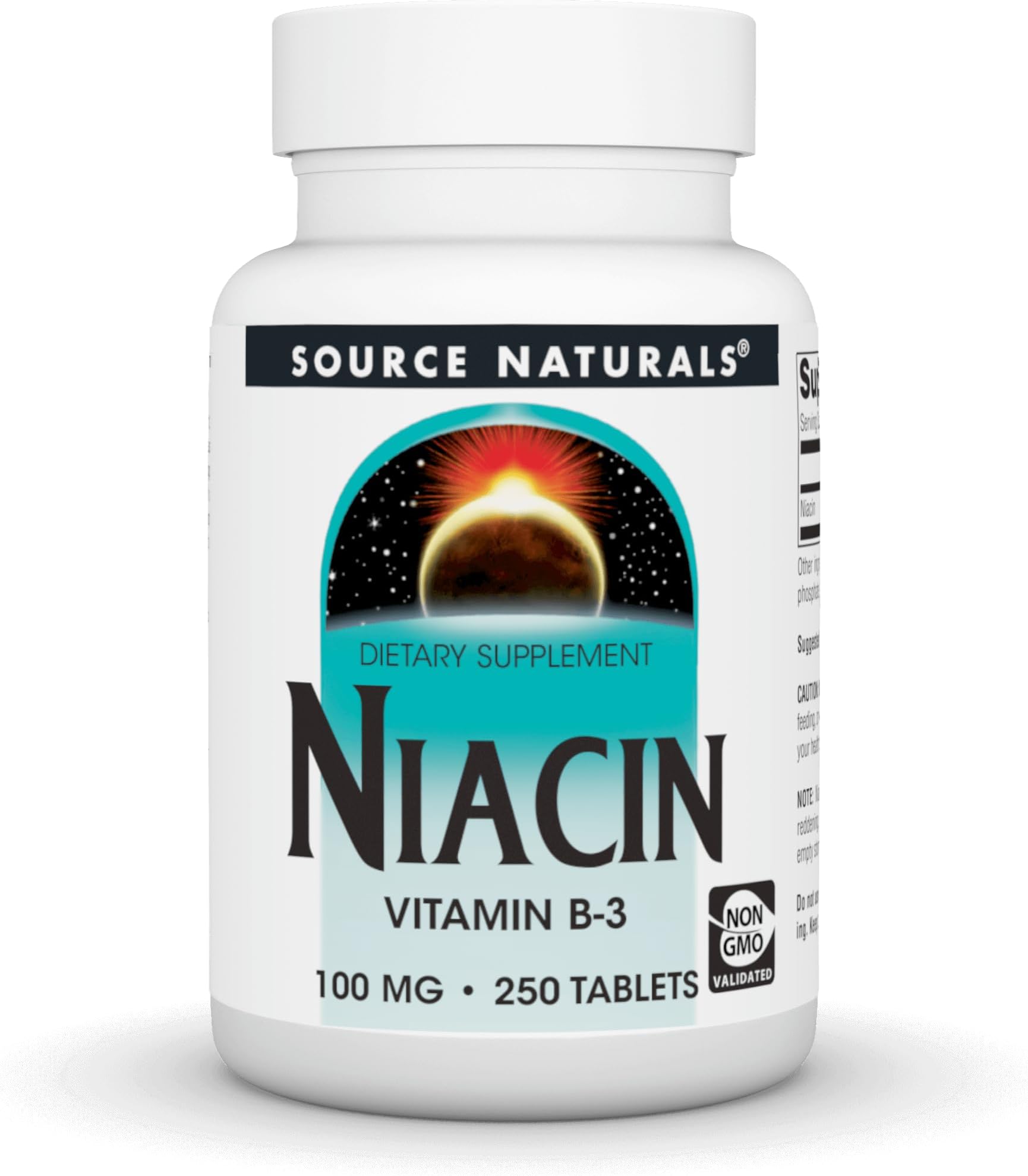 Source Naturals Niacin, 250 Tabs 100 MG