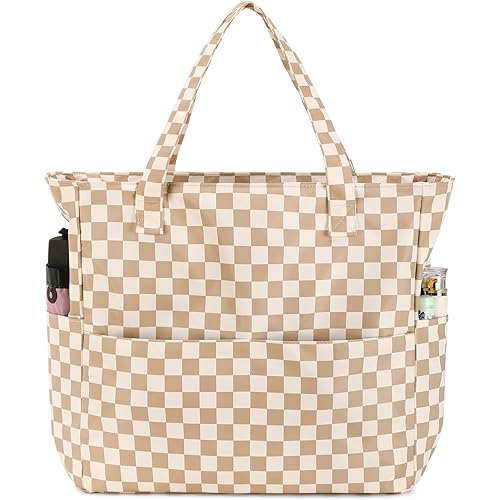 Bluboon Waterproof Beach Tote Pool Bags for Women Ladies Extra Large Carry On Bag With Wet Compartment for Weekender Travel