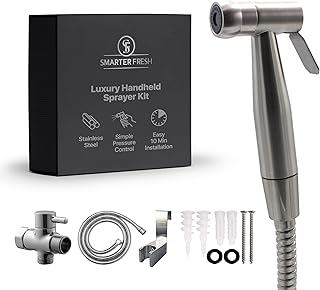 Bidet Sprayer for Toilet, Handheld Bidet Sprayer Attachment, Cloth Diaper Shower Spray Washer for Bathroom – Bidet Handheld Toilet Water Sprayer - Easy 10-Minute Installation