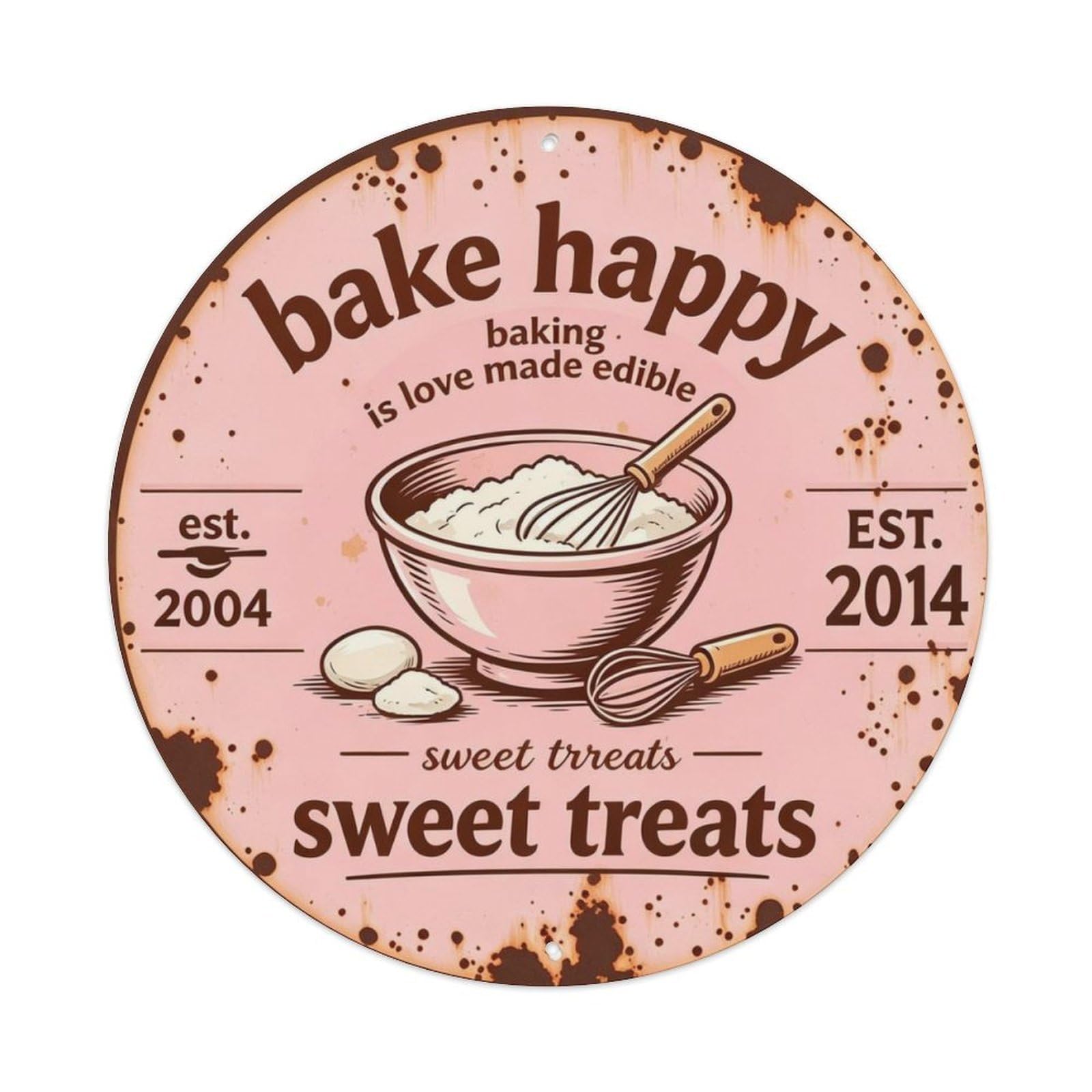 Baking Is Love Made Edible Metal Tin Sign Plaque