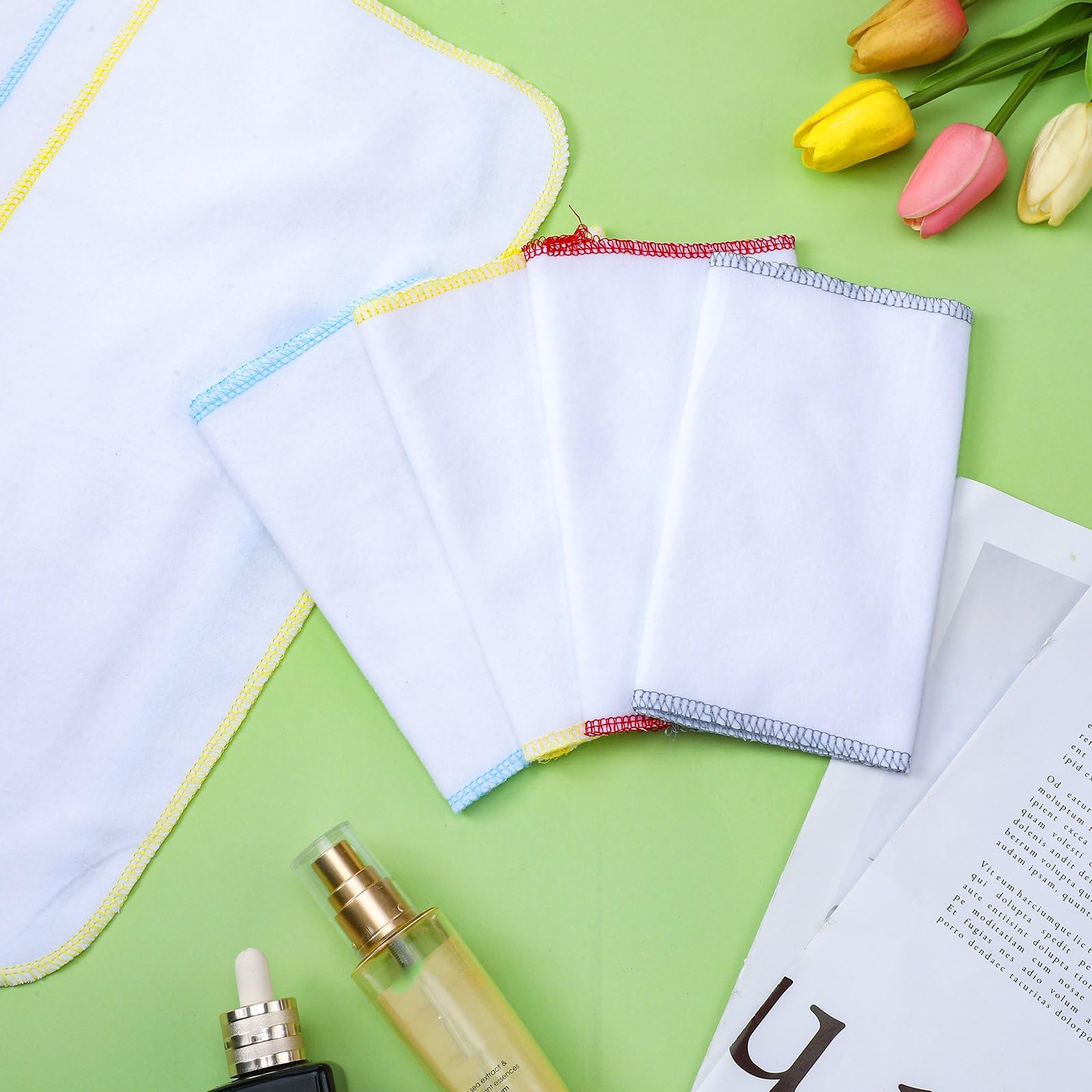 Newwiee Rizinusöl-Packung, Bio-Baumwolle, Flanell für Rizinusöl, wiederverwendbar, waschbar, Rizinusölkompresse, Rizinusöl-Pads, Rizinusöl-Pads, Rizinusöltuch für den gesamten Körper, Rizinusöl nicht